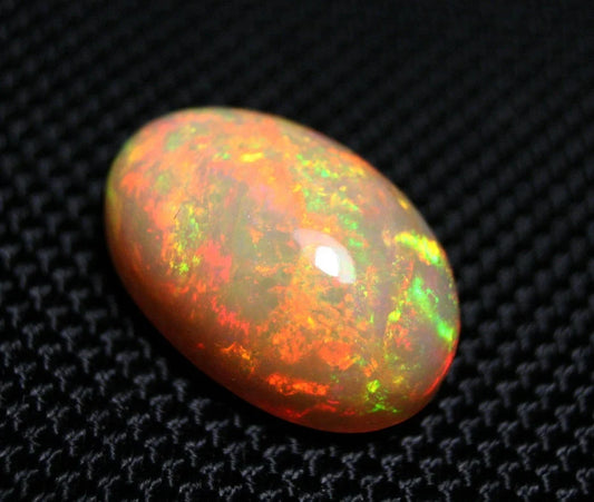 Welo Honey Opal Cabochon 14.8ct Neon Rainbow Blaze Natural Opal See Video 20x13mm