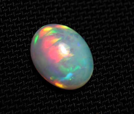 Welo Grey Base Opal Cabochon 7ct Honeycomb Prism Flash Natural Opal See Video