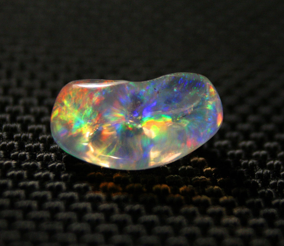 Rare Mexican Contraluz Precious Opal 2.4ct Stunning Rutile Water Opal 12x6mm