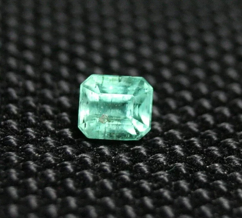 Panjshir Valley Emerald 0.68ct Rare Natural Emerald Cut Afghan Emerald 5x4mm