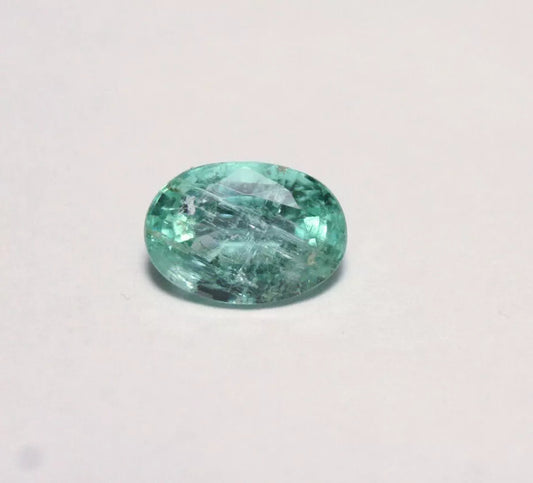 Panjshir Valley Emerald 1.28ct Rare Natural Emerald Cut Afghan Emerald 8x6mm