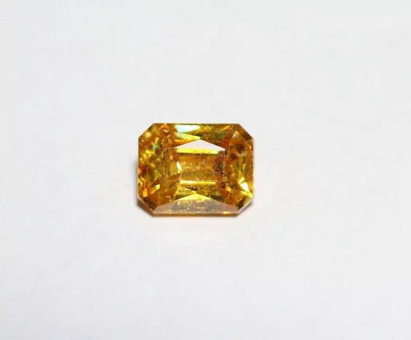 Sphalerite 1.68ct Vibrant Emerald Cut Gemstone Spain 7x5.5mm AAA