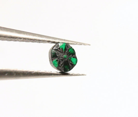 Colombian Trapiche Emerald 0.29ct Stunning Rare Natural Emerald - 4x3mm