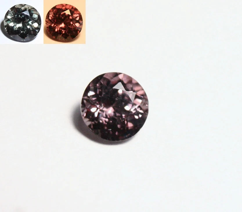 Colour Change Garnet 0.81ct Round Cut Fine Gem Rare Superb Colour Change 5x5mm