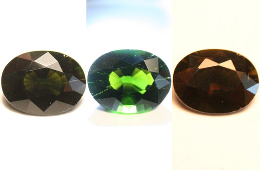 Rare Usambara Effect Faceted Chrome Tourmaline 1.51ct Colour Change Tourmaline 9x7mm