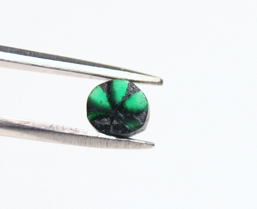 Colombian Trapiche Emerald 0.26ct Stunning Rare Natural Emerald - 4x3mm