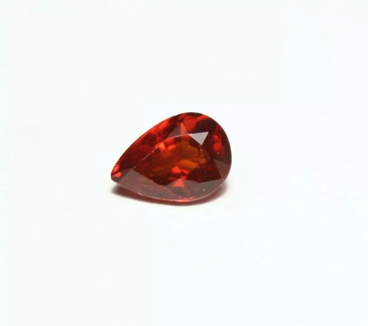 Clinohumite 0.44ct Ultra Rare Deep Orange Faceted Gem Pakistan 5.5x4mm