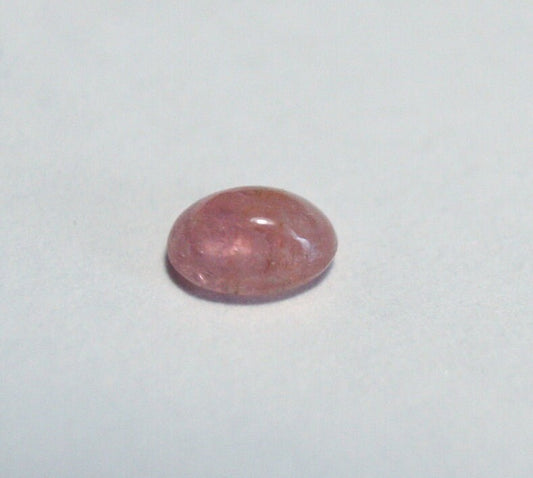 Pezzottaite Cabochon 0.17ct Ultra Rare Raspberry Beryl - Madagascar Pinkish Orange 4x3mm