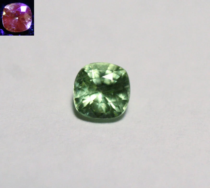 Merelani Mint Grossular Garnet 0.44ct Rare Faceted Garnet Fluorescent Gem 4x4mm