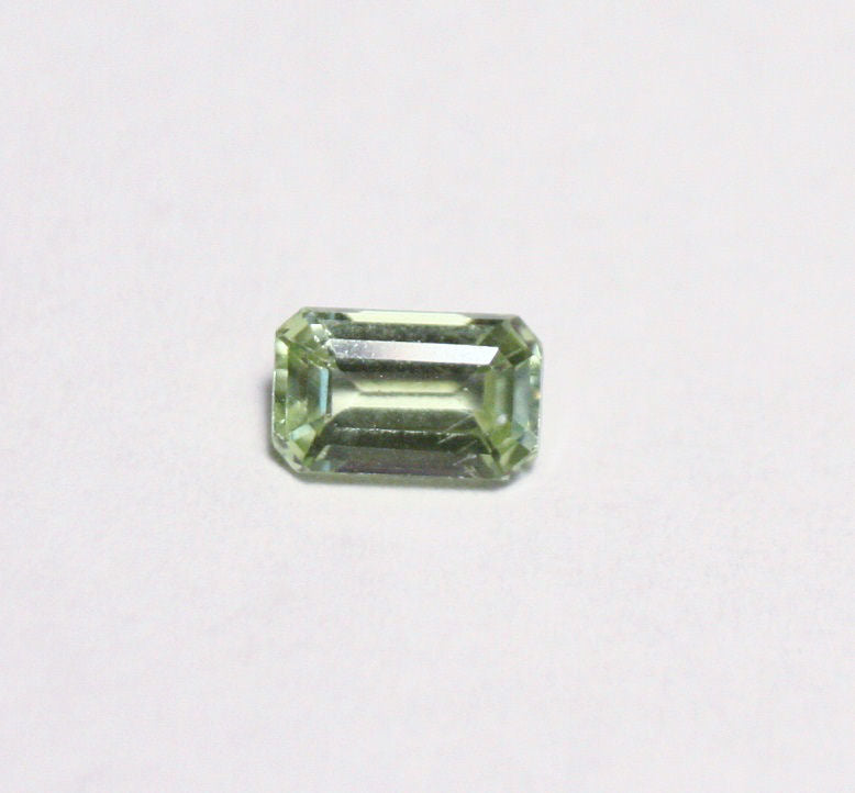 Merelani Mint Grossular Garnet 0.33ct Rare Green Faceted Fluorescent Garnet 5x3mm