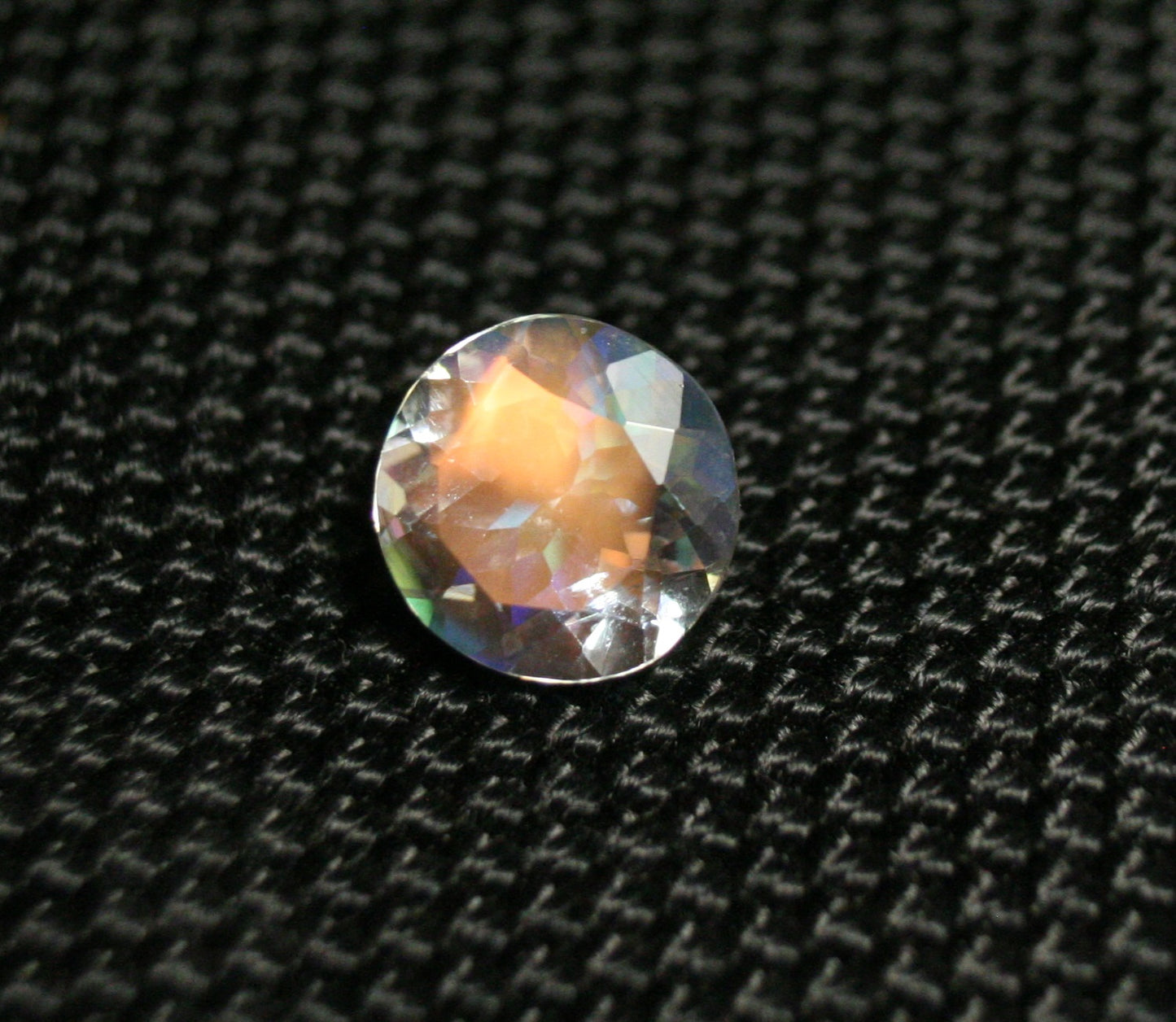 Faceted Moonstone 1.74ct Madagascar AAA Rainbow Moonstone 8x8mm Round