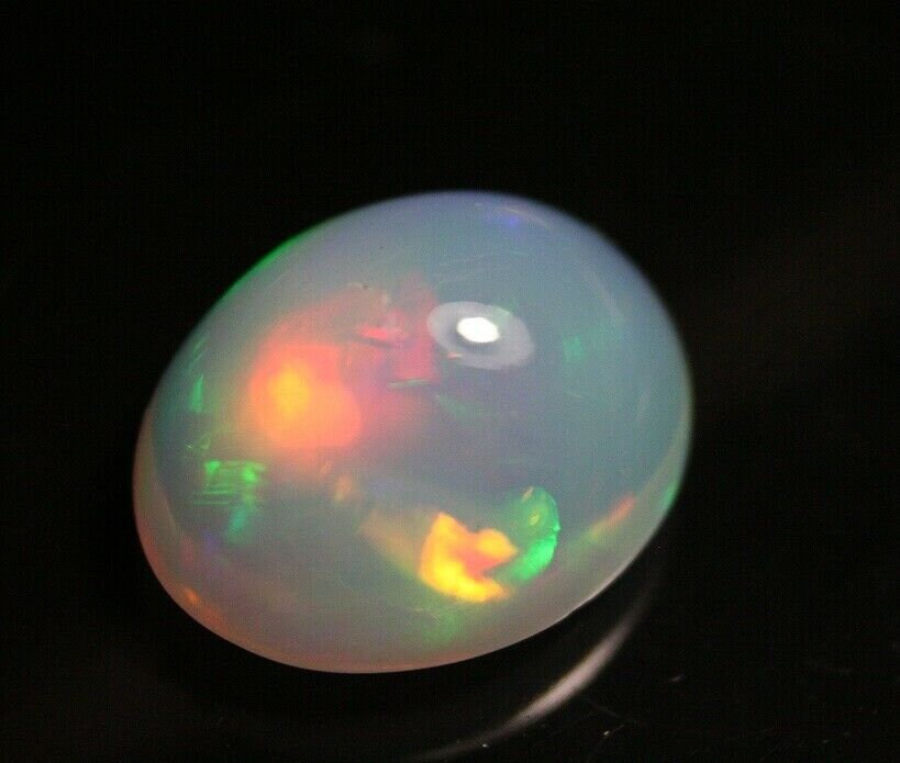 Welo Crystal Opal Cabochon 7.8ct Rainbow Blaze AAA Jelly Opal - See Video