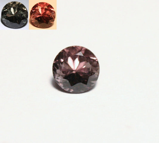 Colour Change Garnet 0.83ct Round Cut Fine Gem Rare Superb Colour Change 5x5mm