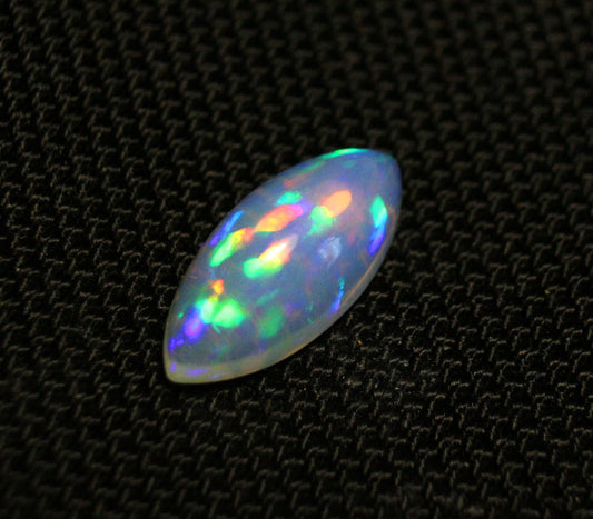 Welo Opal Cabochon 5.68ct Rainbow Marquise Natural Ethiopian Opal 20x9mm