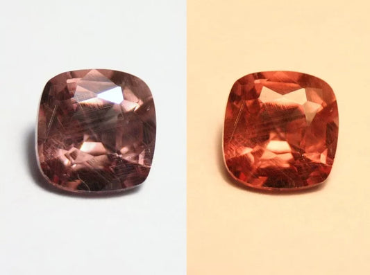 Colour Change Garnet 0.67ct Cushion Cut Gem with Rare Colour Change Tanzania 4x4mm