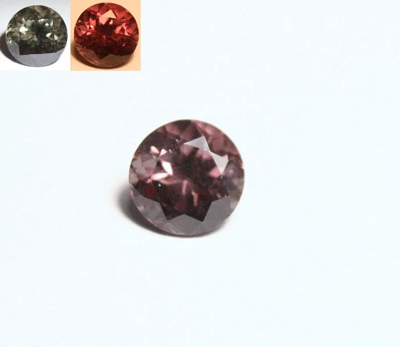 Colour Change Garnet 0.8ct Round Cut Fine Gem Rare Superb Colour Change 5x5mm