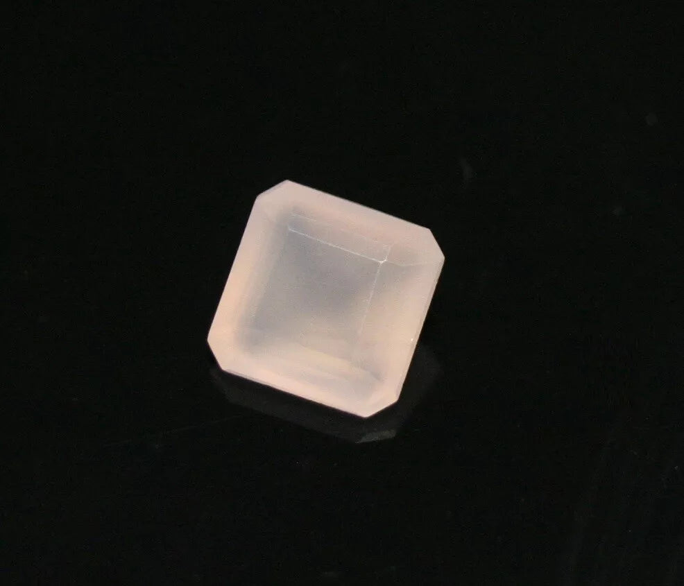 Rare Pink Smithsonite 1.21ct Mexican Faceted Translucent Gem Stone 6x6mm