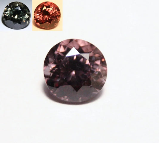 Colour Change Garnet 0.94ct Round Cut Gem Rare Superb Colour Change 5x5mm