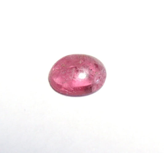 Pezzottaite Cabochon 0.31ct Ultra Rare Raspberry Beryl - Madagascar Reddish Pink 5.5x4mm