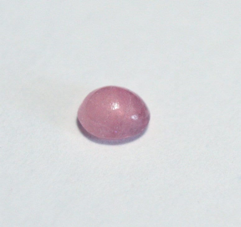 Pezzottaite Cabochon 0.16ct Ultra Rare Raspberry Beryl - Madagascar Pinkish Orange 4x3mm