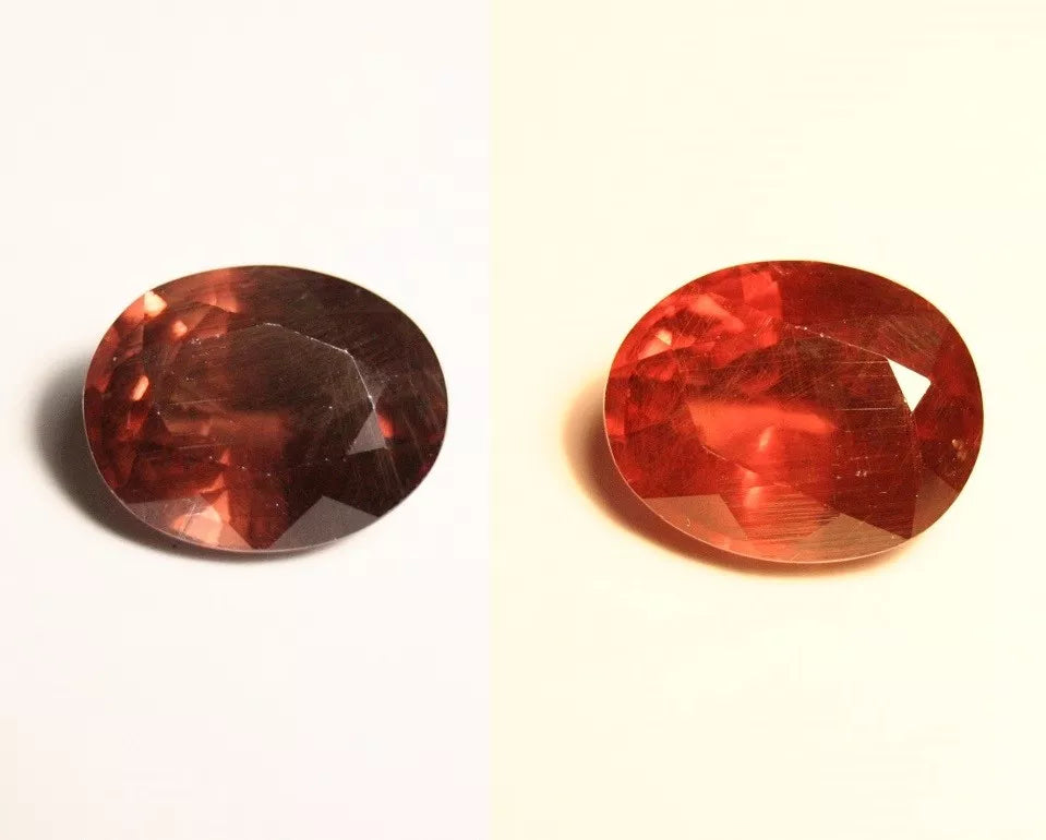 Colour Change Garnet 3.46ct Large Oval Cut Garnet Superb Colour Change 10x8mm