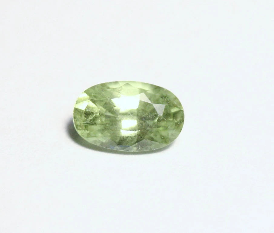 Merelani Mint Grossular Garnet 1.2ct Rare Faceted Fluorescent Exceptional Gem 8x5mm