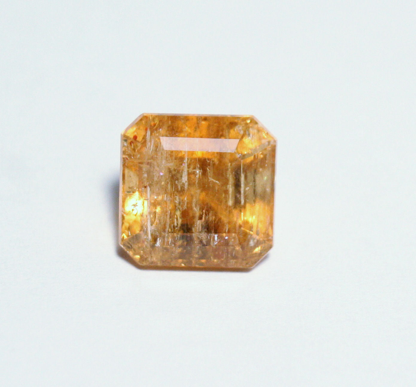 Imperial Topaz 7.2ct Ouro Preto, Brazil, Natural Untreated Rare Orange Topaz 10x10mm