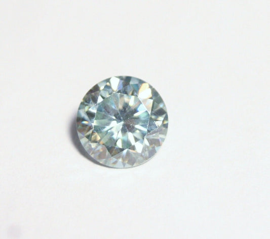 Sky Blue Moissanite Round 1.22ct Beautiful Precision Cut Gem 7x7mm