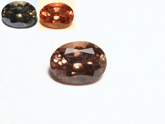 Colour Change Garnet 1.25ct Custom Cut Gem with Rare Superb Colour Change 7x5mm