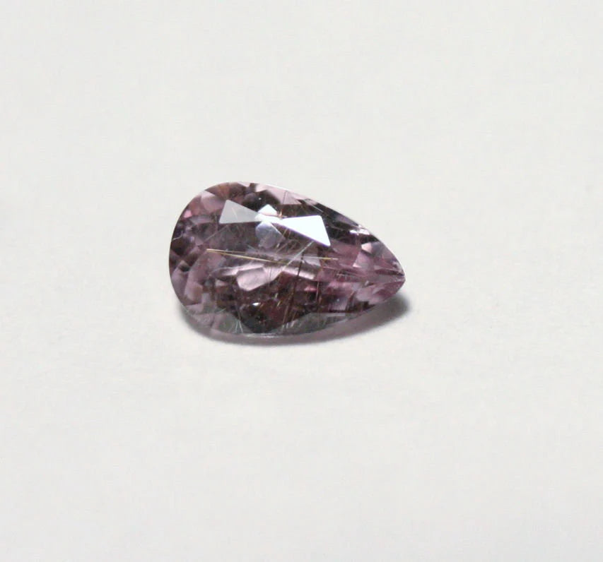 Afghani Diaspore 0.51ct Rare Pink Purple Diaspore New Find - Afghanistan 6x4mm Rutile Inclusions