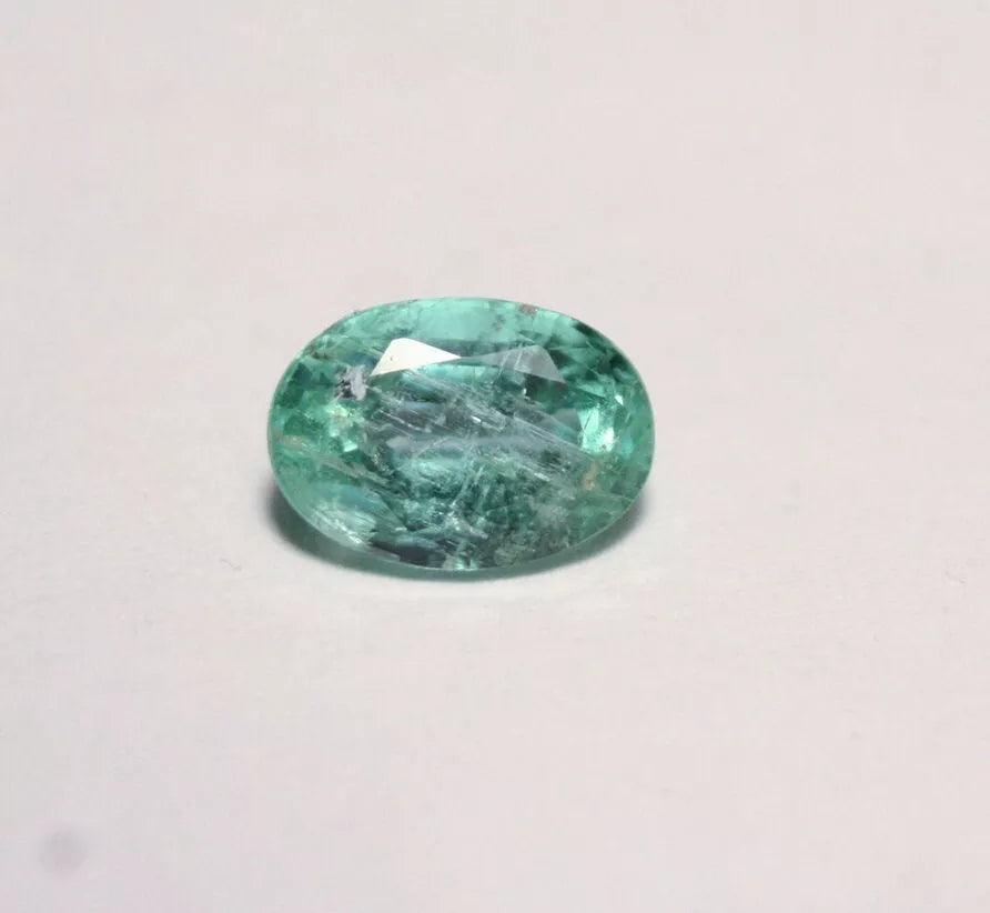 Panjshir Valley Emerald 1.28ct Rare Natural Emerald Cut Afghan Emerald 8x6mm