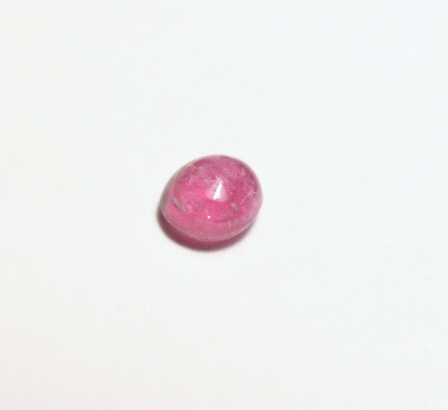 Pezzottaite Cabochon 0.18ct Ultra Rare Raspberry Beryl - Madagascar Reddish Pink 2.5mm