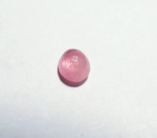 Pezzottaite Cabochon 0.25ct Ultra Rare Neon Raspberry Beryl Madagascar 4x3.5mm