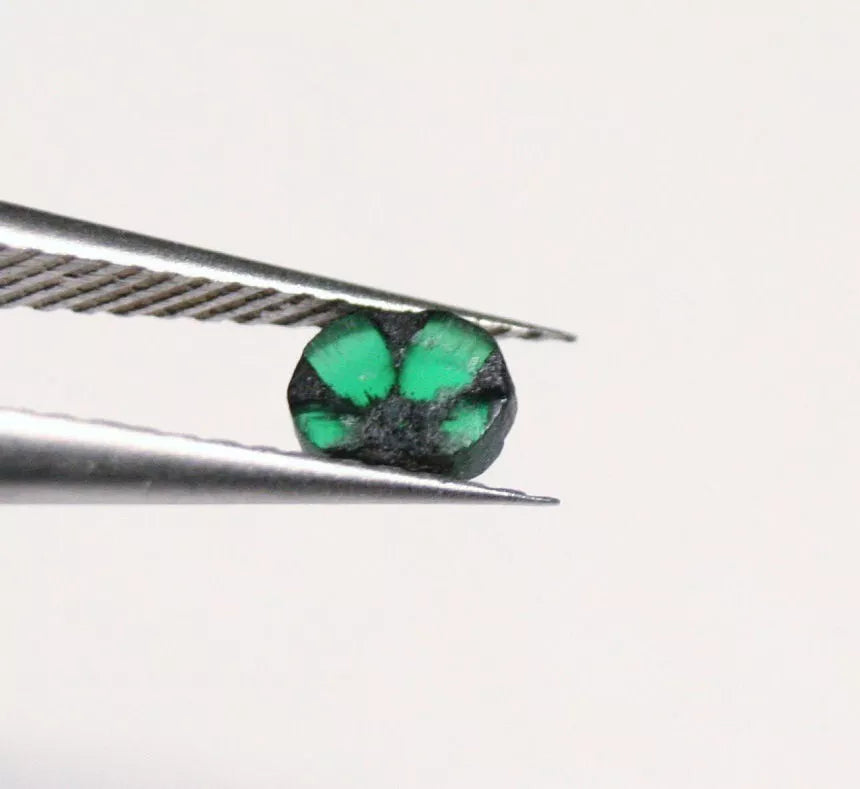 Colombian Trapiche Emerald 0.21ct Stunning Rare Natural Emerald Formation 4x3.5mm