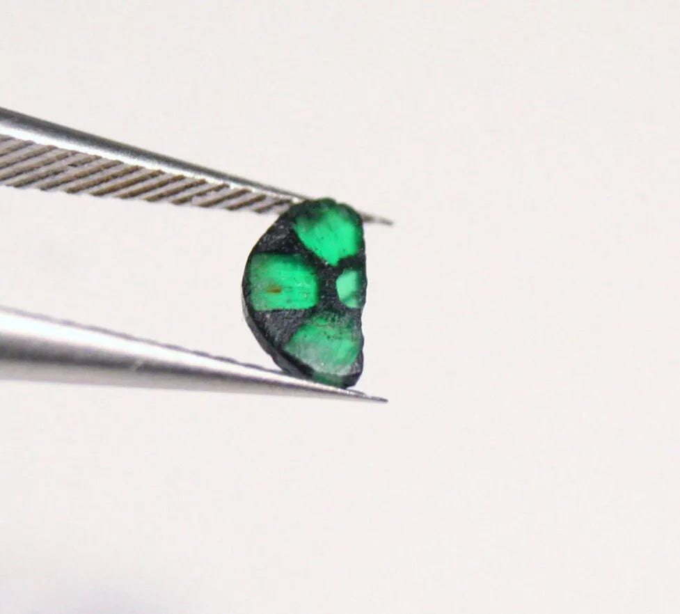 Trapiche Emerald 0.28ct Stunning Rare Natural Emerald 6x3.5mm Muzo Columbia