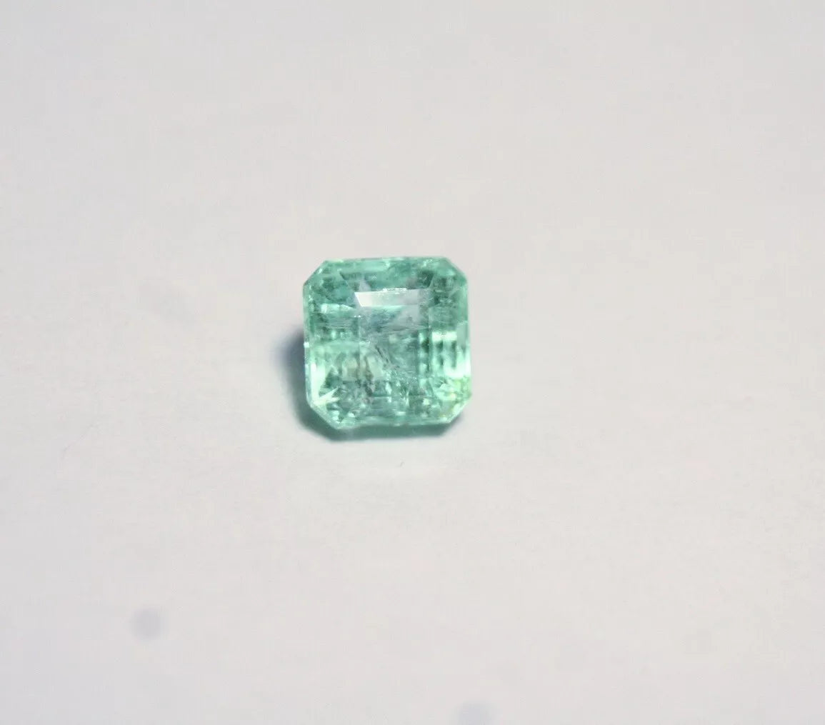 Panjshir Valley Emerald 1.47ct Rare Natural Emerald Cut Afghan Emerald 6x6mm