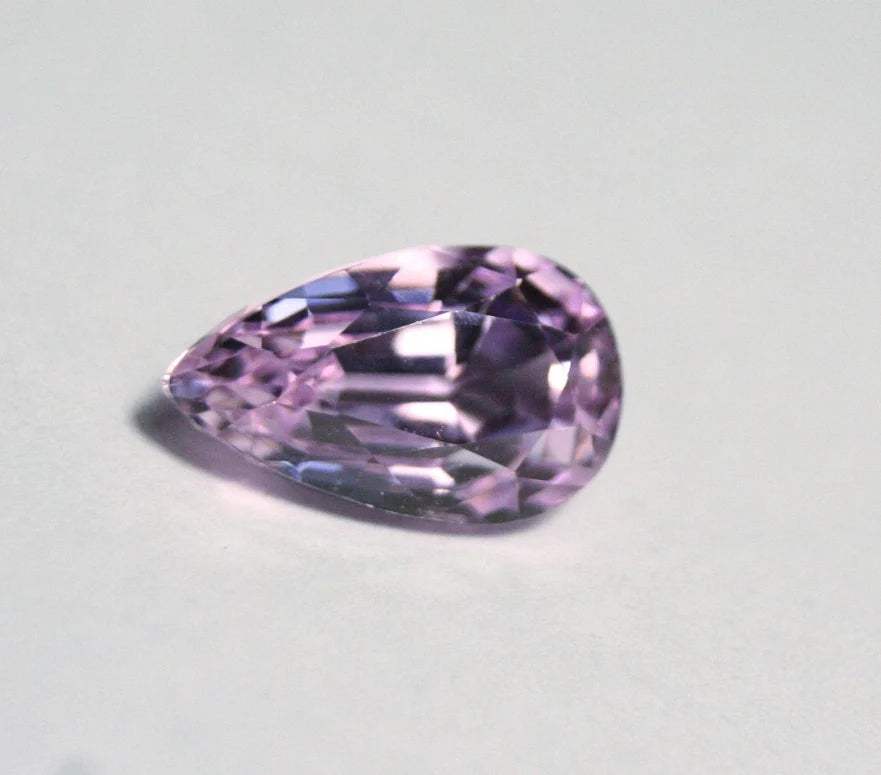 Pink Kunzite 4.8ct Madagascar Scintillating Custom Cut Pear 13x8mm