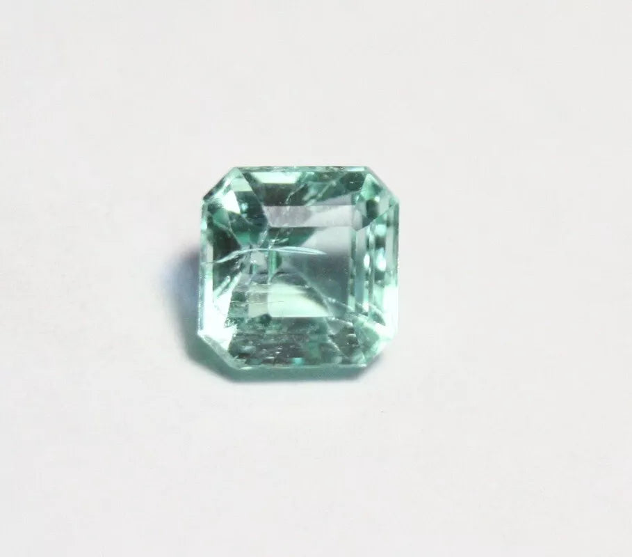 Panjshir Valley Emerald 1.25ct Rare Natural Emerald Cut Genuine Afghan Beryl 6x6mm