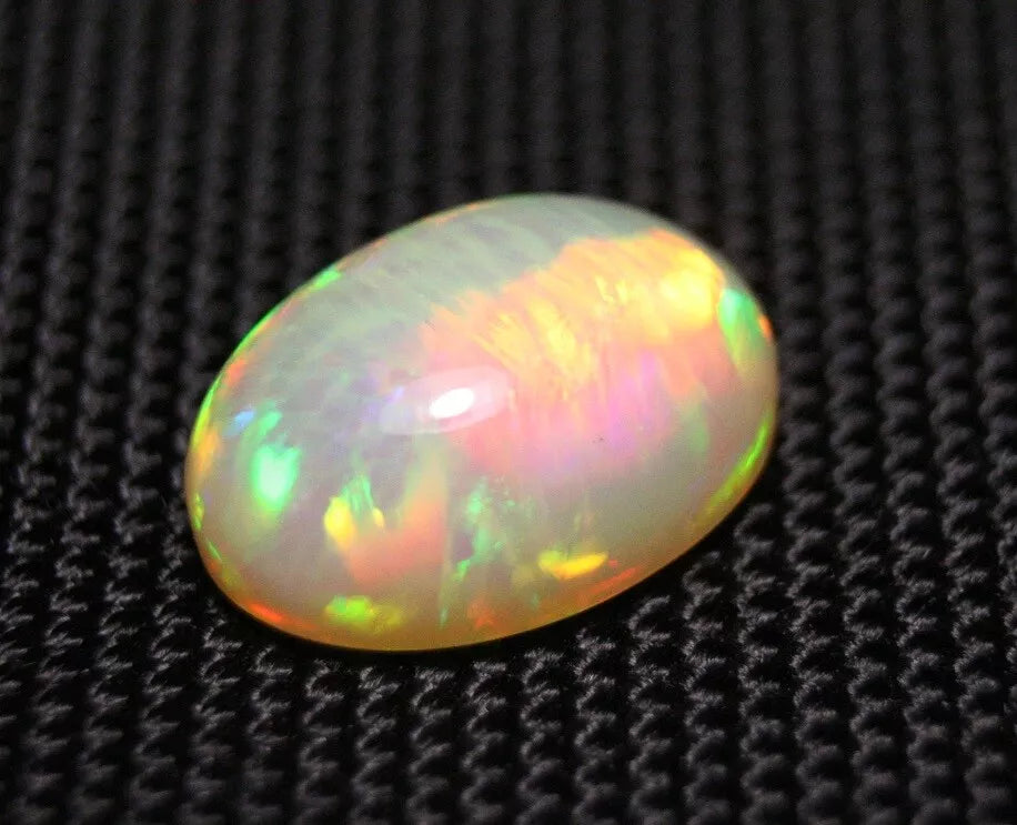 Welo Precious Opal Cabochon 11.81ct Rainbow Threads AAA Natural Opal See Video