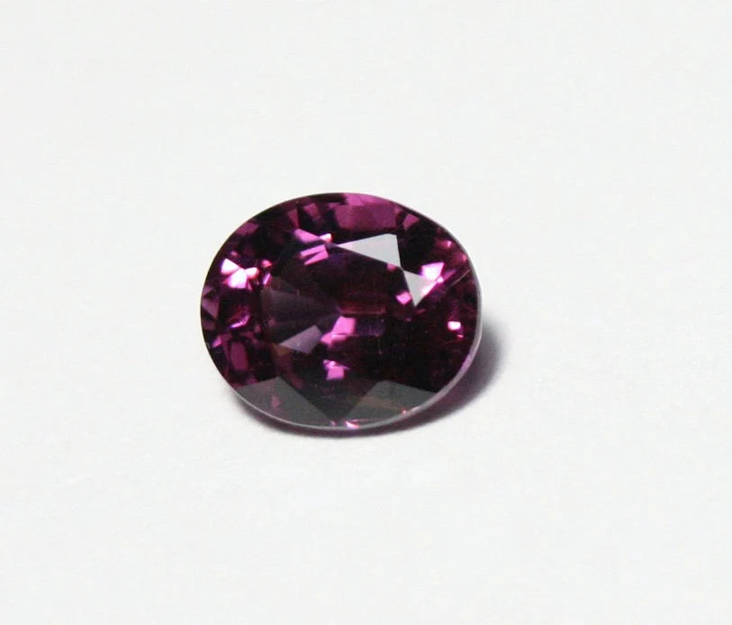 Purple Pyrope Garnet 1.2ct Scintillating Natural Malaya Garnet Madagascar 7x5mm