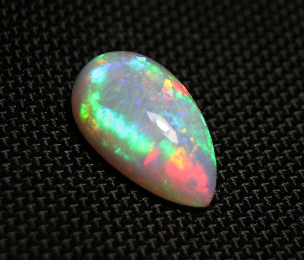 Welo Grey Base Opal Cabochon 14.6ct Micro Honeycomb AAA Natural Opal Video