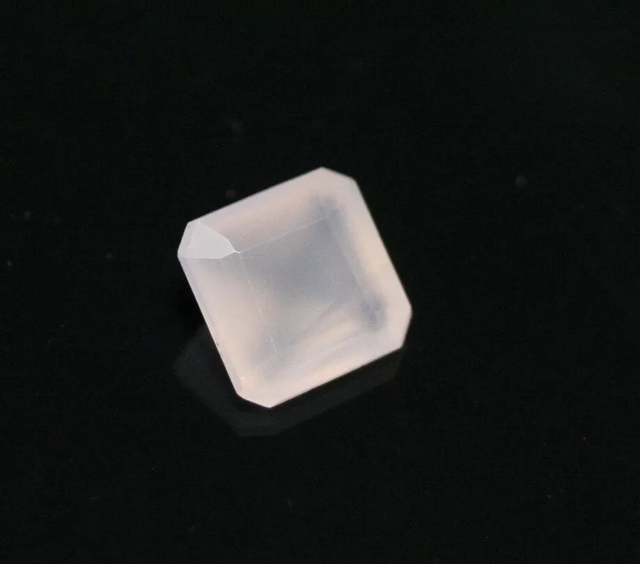 Rare Pink Smithsonite 1.21ct Mexican Faceted Translucent Gem Stone 6x6mm