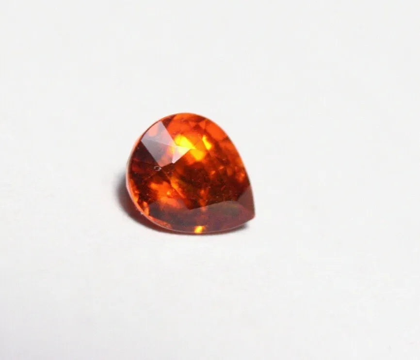 Clinohumite 0.53ct Ultra Rare Deep Orange Faceted Gem Pakistan 5x4mm