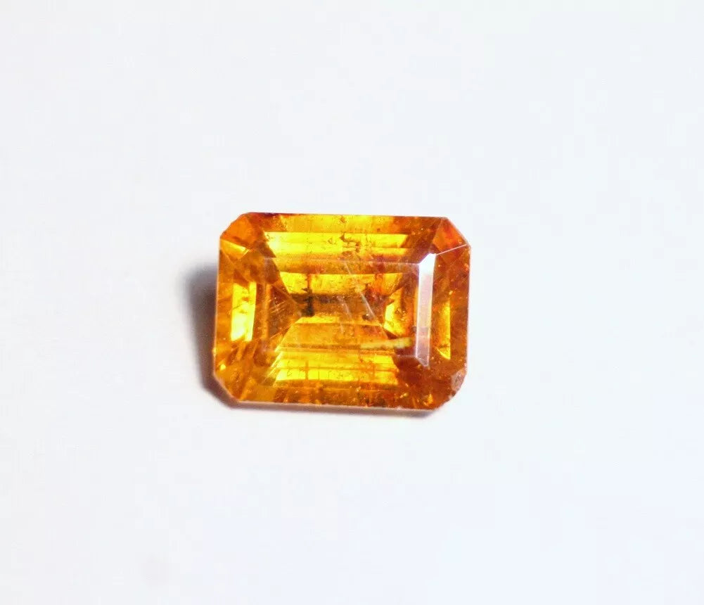 3ct Sphalerite Vibrant Emerald Cut Gemstone Spain - Gem Sphalerite 9x7mm