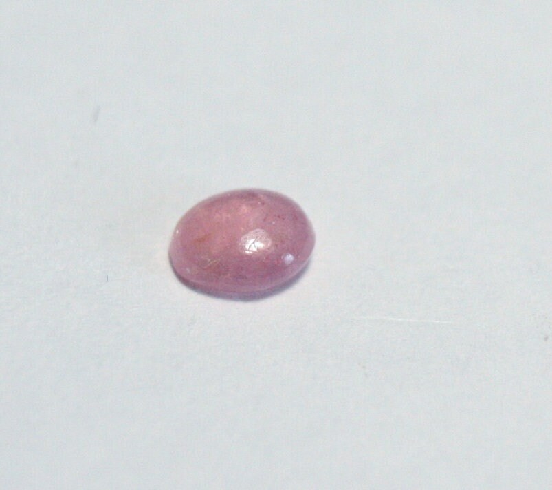 Pezzottaite Cabochon 0.16ct Ultra Rare Raspberry Beryl - Madagascar Pinkish Orange 4x3mm