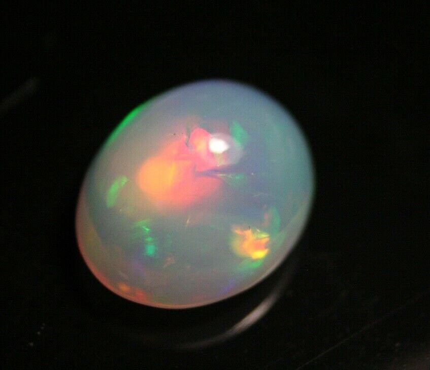 Welo Crystal Opal Cabochon 7.8ct Rainbow Blaze AAA Jelly Opal - See Video