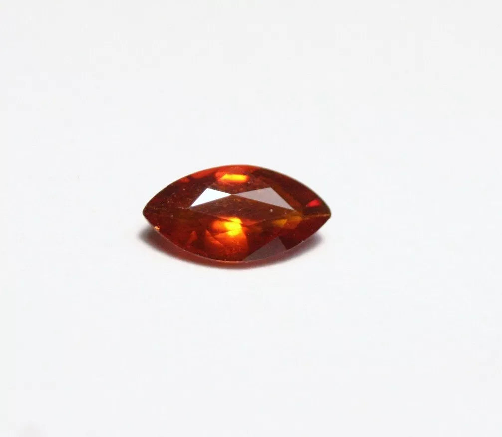 Clinohumite 0.44ct Ultra Rare Deep Orange Faceted Natural Gem Pakistan 7x4mm