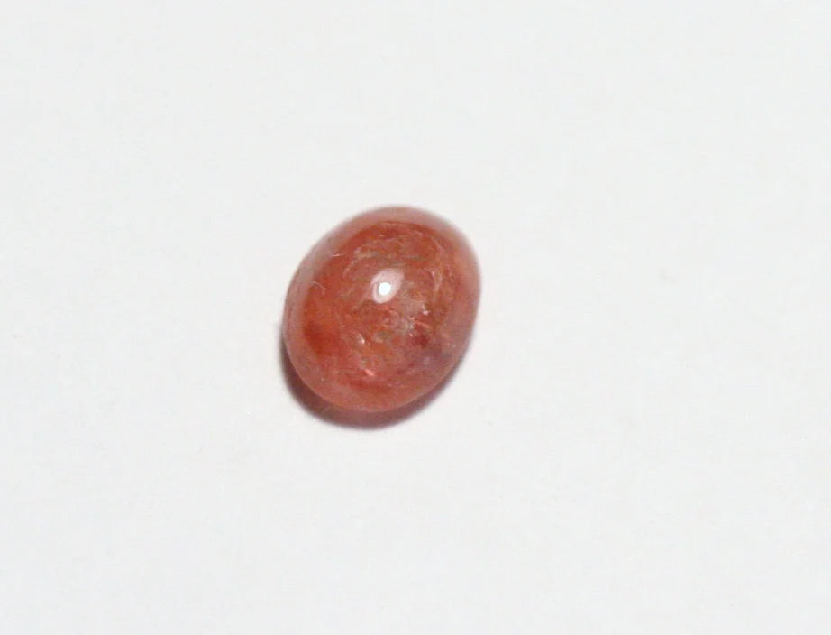 Pezzottaite Cabochon 0.39ct Ultra Rare Raspberry Beryl - Madagascar Reddish Orange 5x4mm