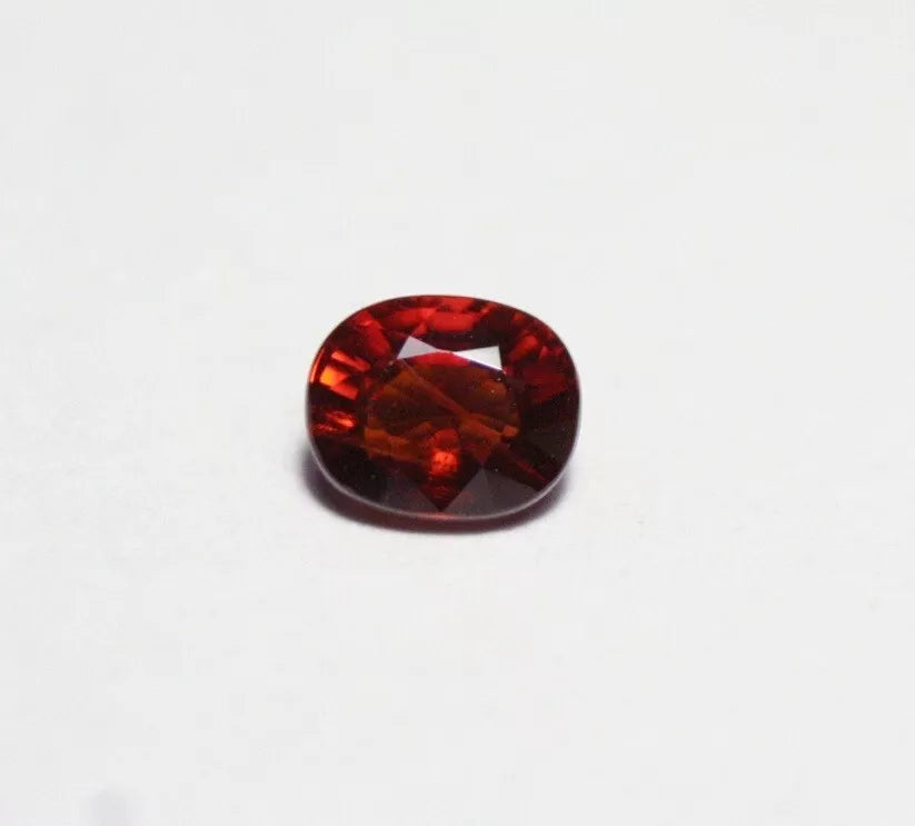 Clinohumite 0.63ct Ultra Rare Deep Orange Faceted Gem Pakistan 5x4mm