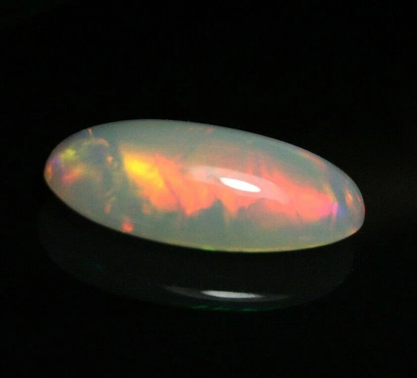 Welo Crystal Opal Cabochon 4.77ct Rainbow Broadflash AAA Jelly Opal See Video